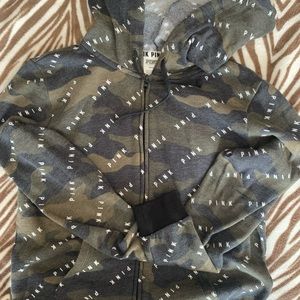 Cute Camo Victoria’s Secret PINK zip up hoodie